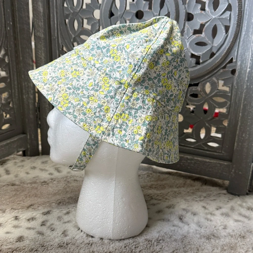 Zara pastel floral bucket hat girls OS waterproof outdoor beach girlhoodcore